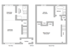 2 Bedroom Duplex Floorplan